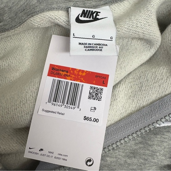 Nike Heather Gray Half-Zip Pullover Size Large - Picture 7 of 8